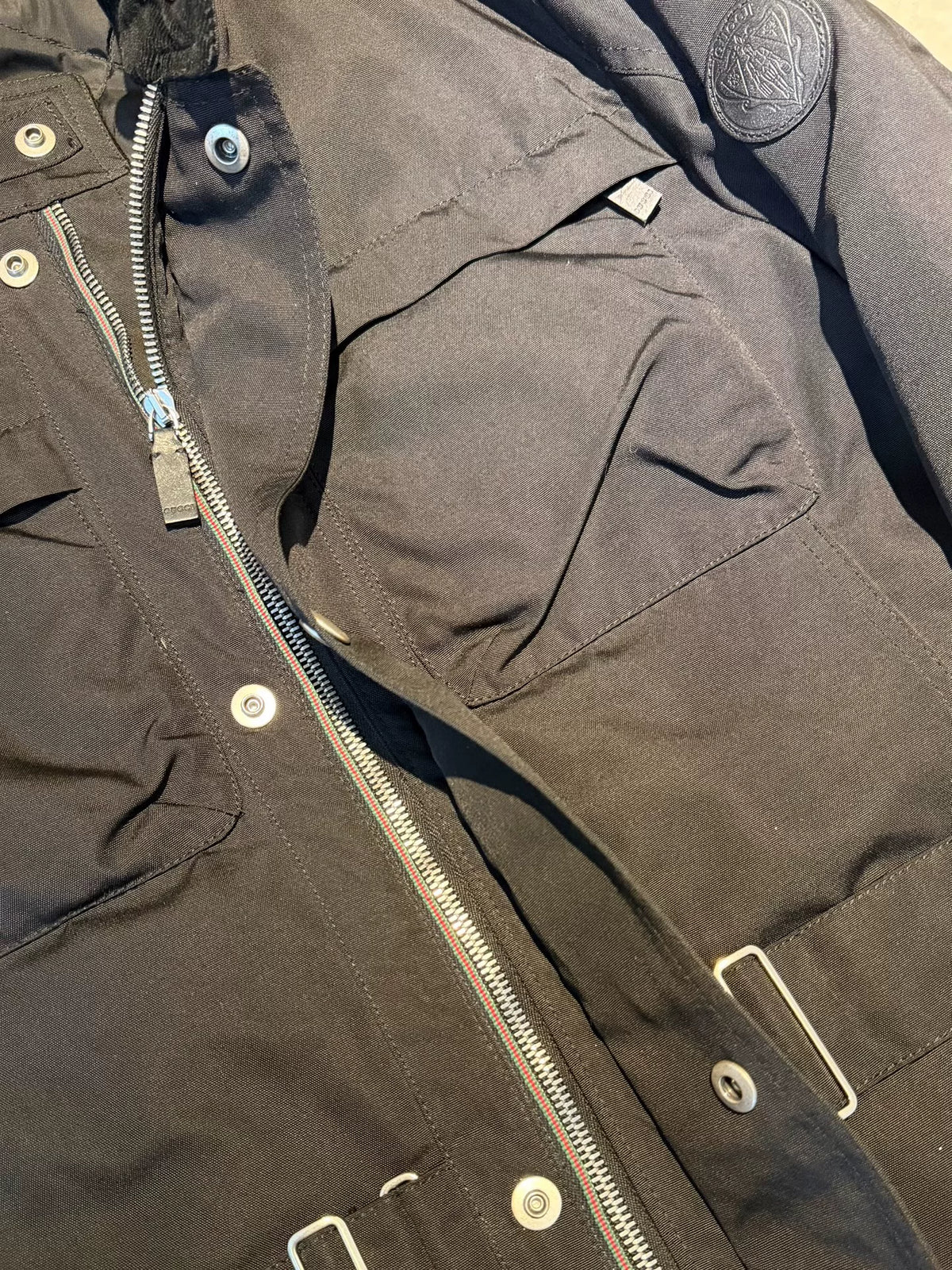 Gucci Black Corduroy Collar Reversible Jacket