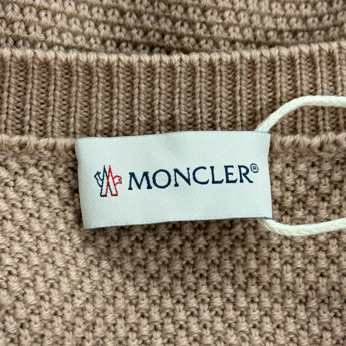 Moncler Pink Knit Wool-Panel Down Jacket