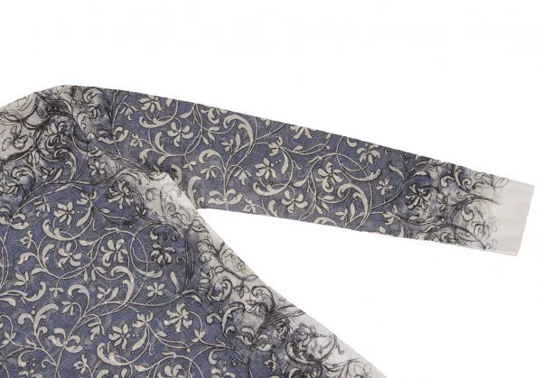 Jean Paul Gaultier Vintage Blue Floral Mesh Top