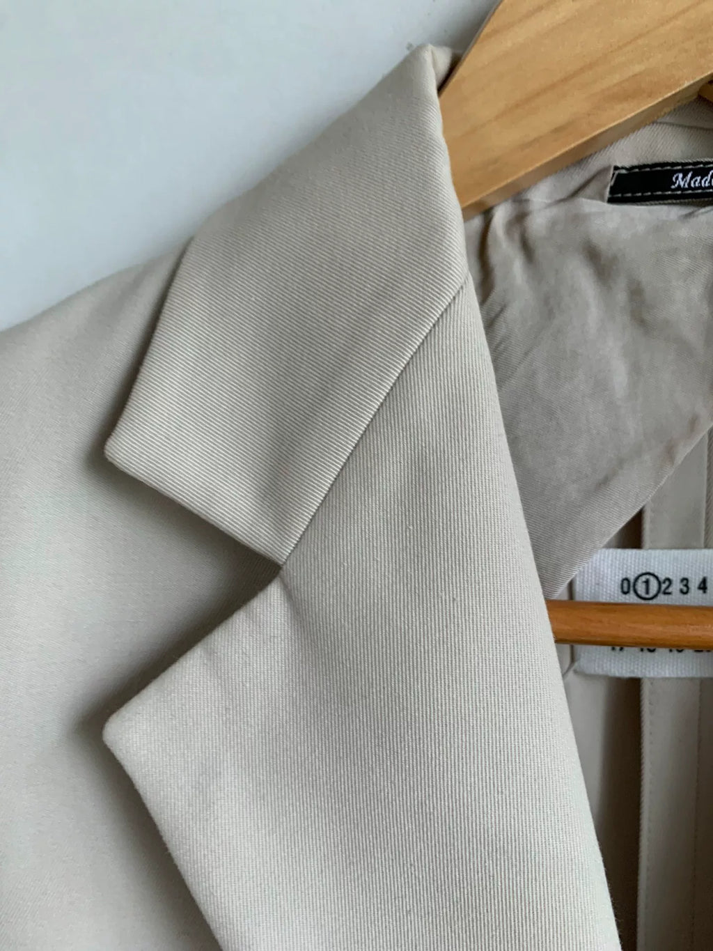 Maison Margiela Beige Double-Breasted Blazer