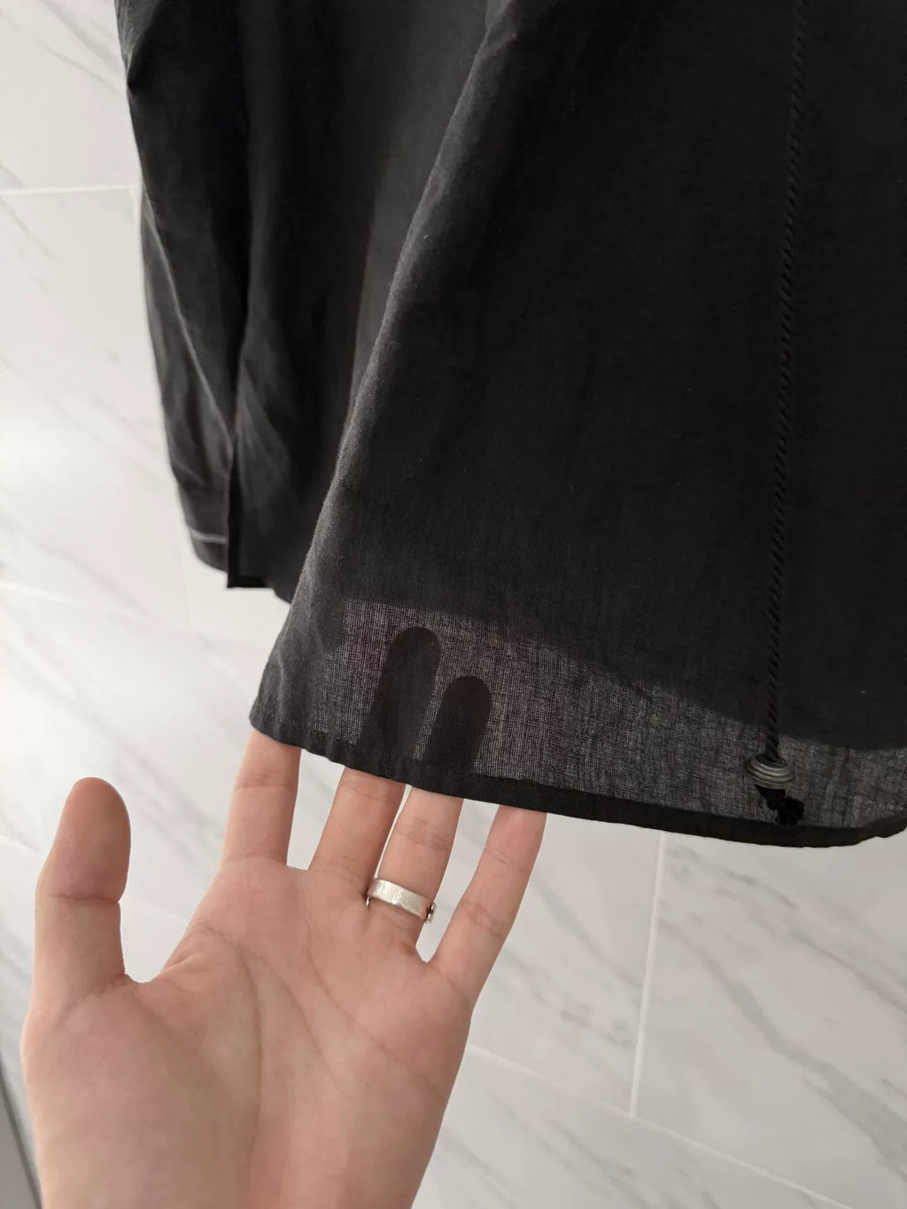 Saint Laurent Black Western Silk Shirt