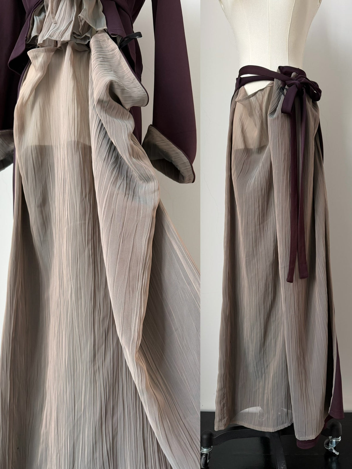 Jean Paul Gaultier Set 1990s runway top + skirt