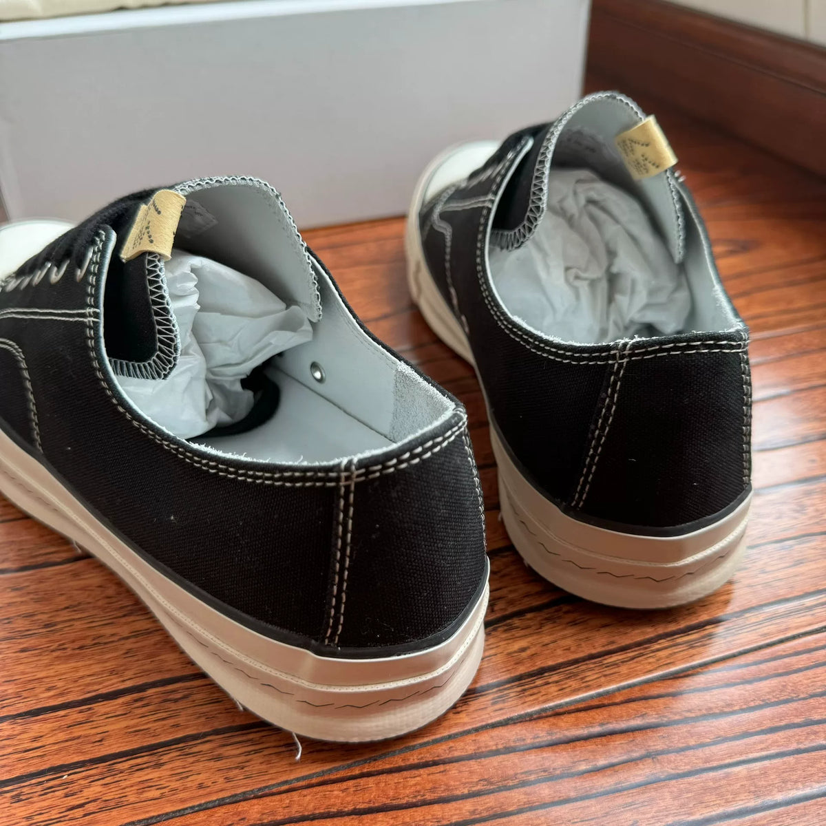 Visvim 24aw SKAGWAY L.T. LO CANVAS Thin-sole Canvas Shoes