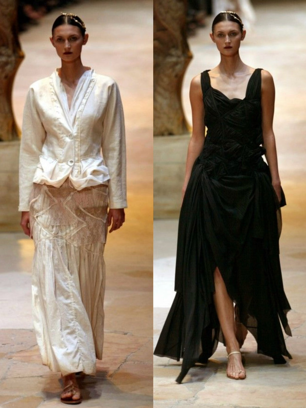 Issey Miyake 2003 collaboration runway piece with Naoki Takizawa
