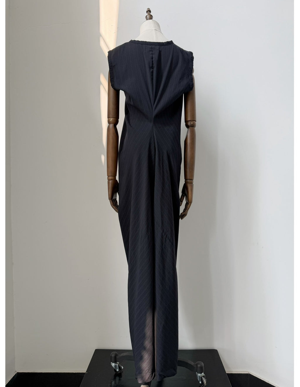 Comme Des Garcons Navy Wool Dress