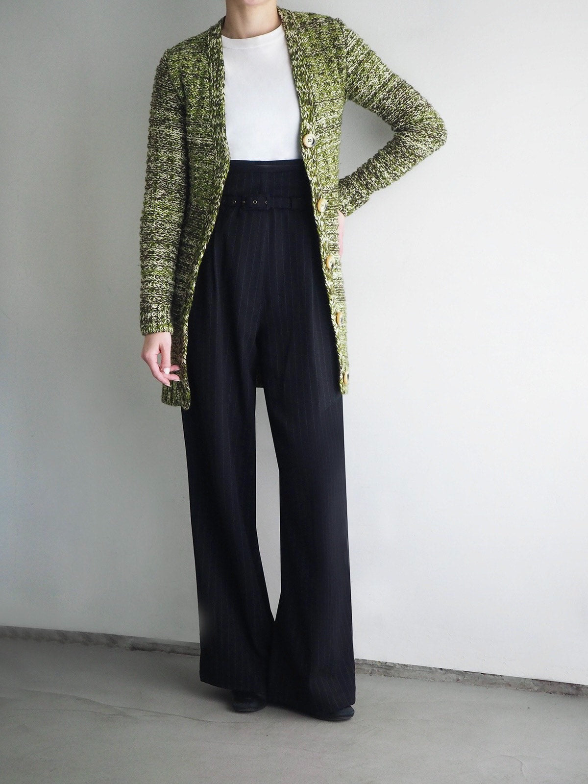 Miu Miu 2000s Three-Color Knit Cardigan