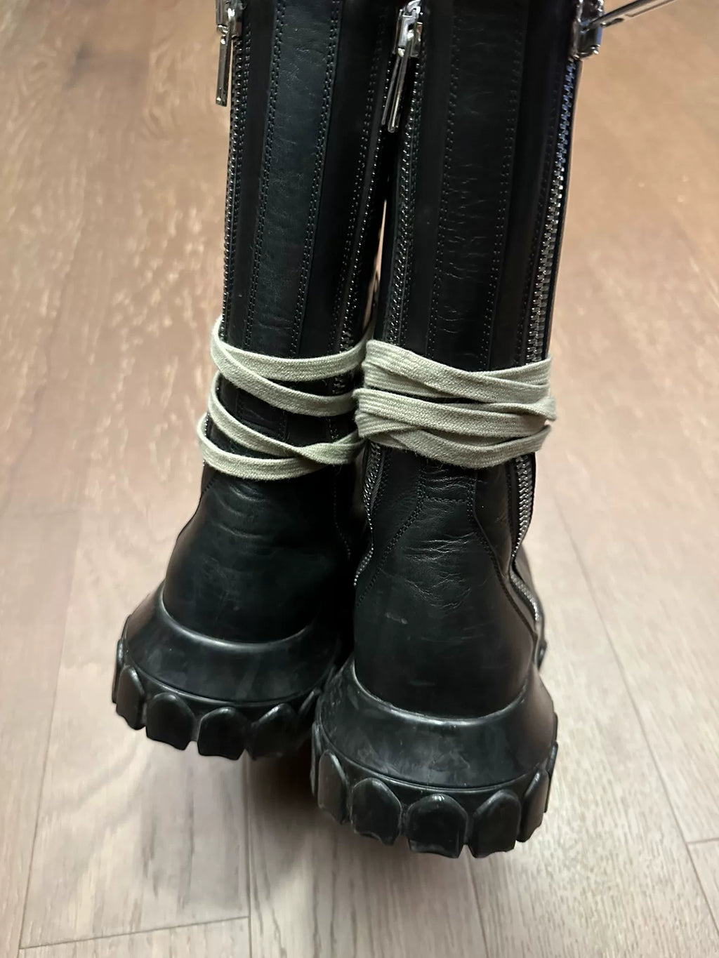 Rick Owens Octopus Lace-Up Military Boots