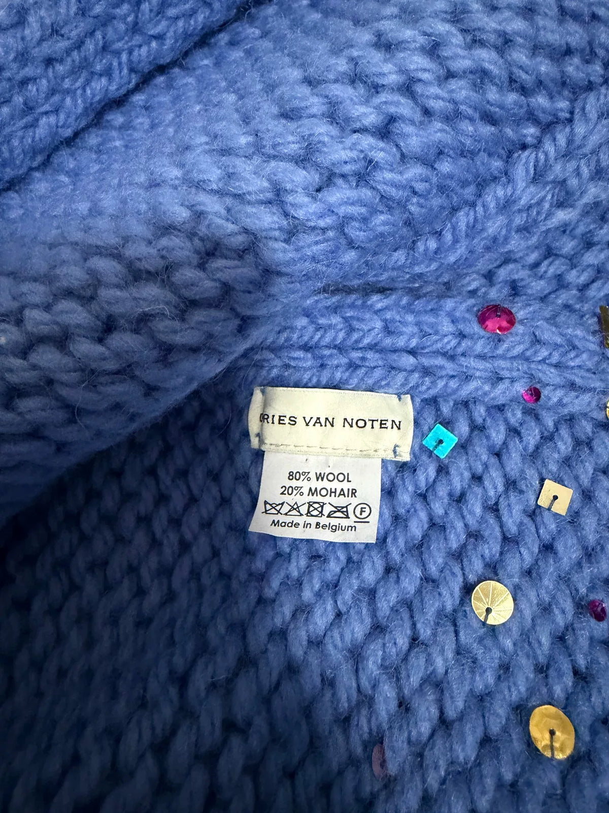 Dries Van Noten Sequin Fringe Scarf