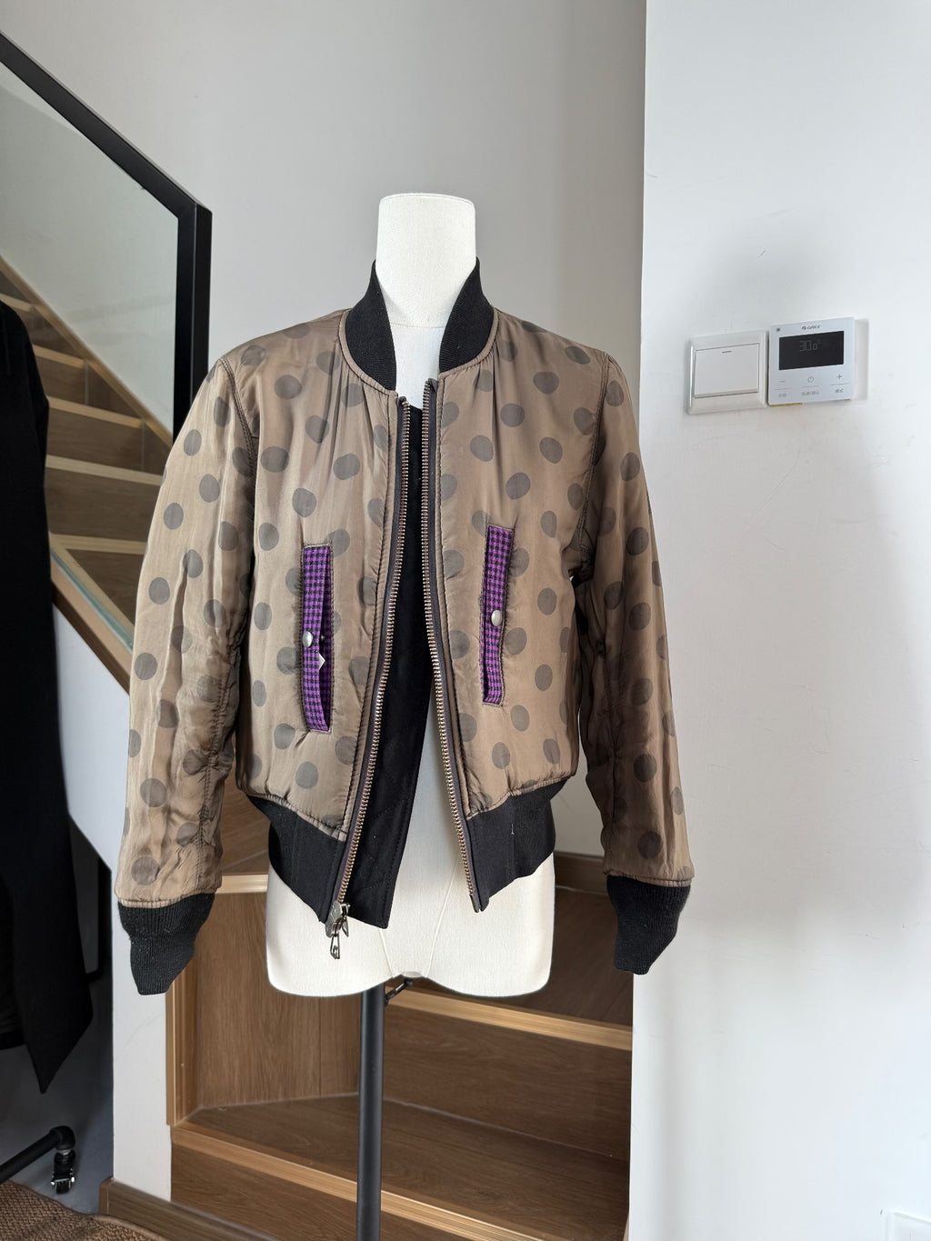COMME des GARCONS Horn-Buckle Reversible Wool Jacket