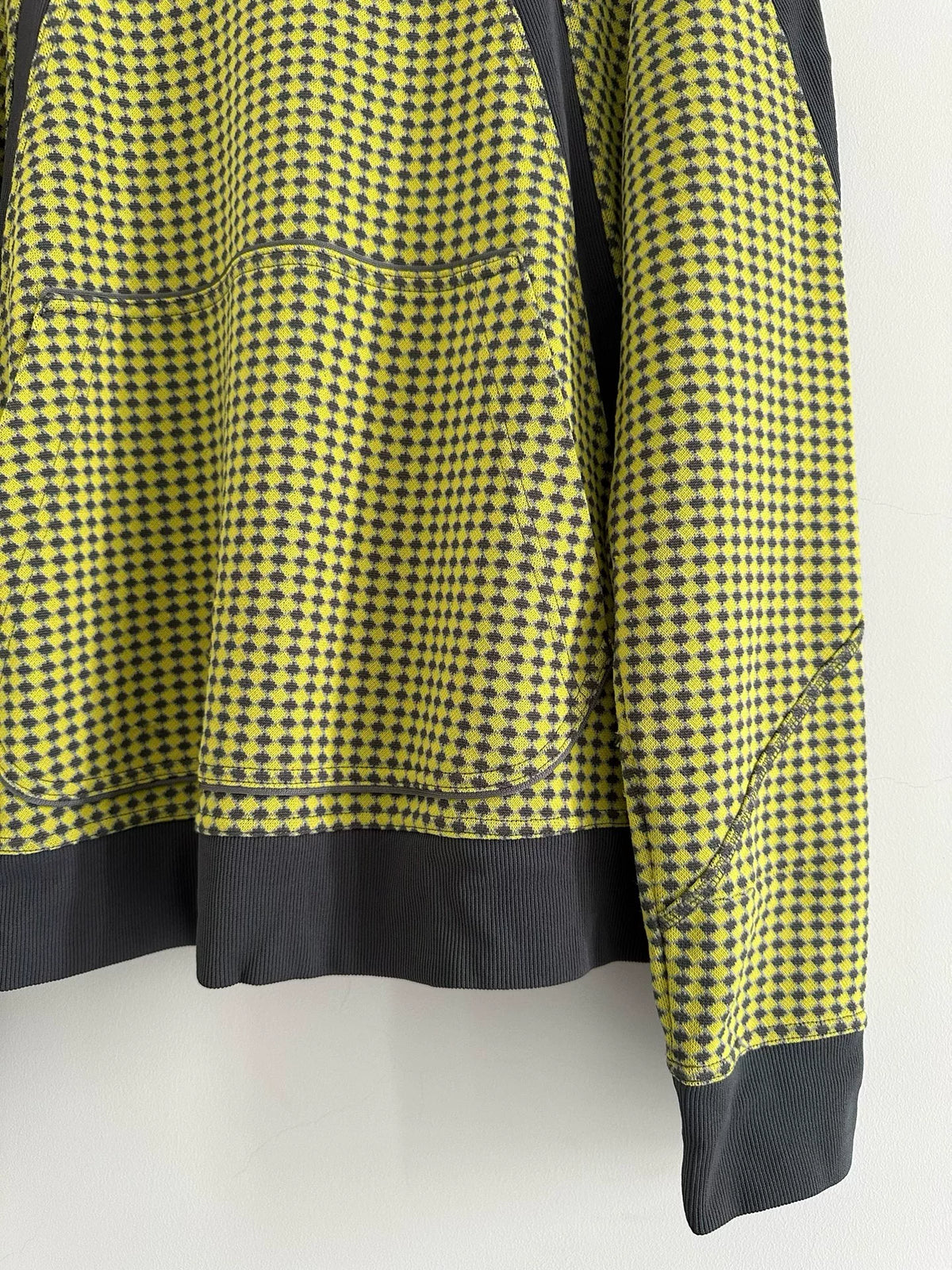 Issey Miyake mainline green plaid pullover sweatshirt