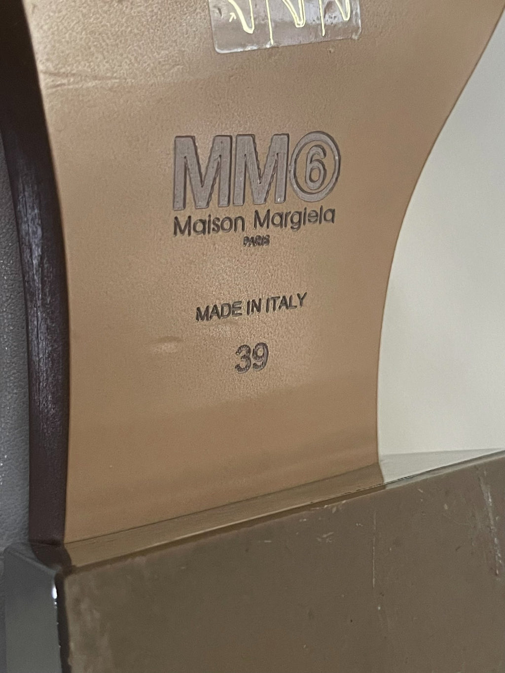 Maison Margiela Milky White Mirror Sole Lambskin Shoes