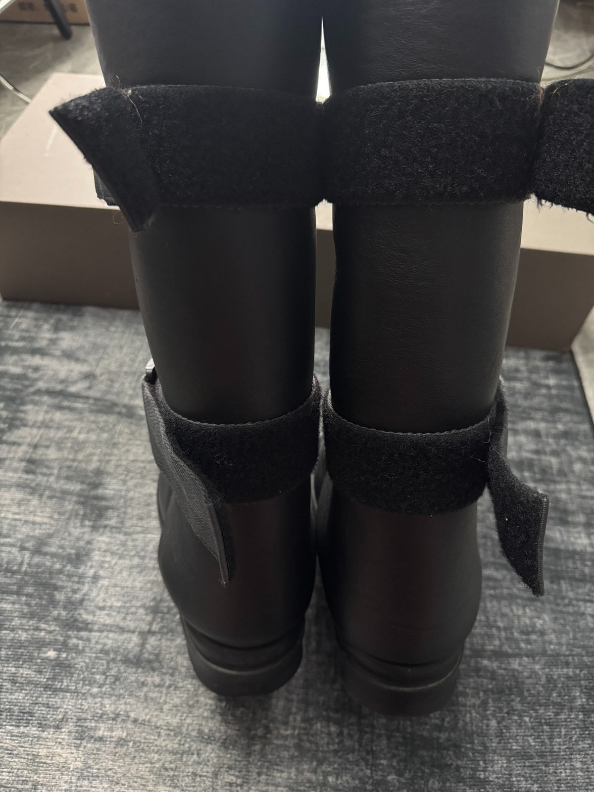 Rick Owens 23FW Runway Splint Panel Platform Boots