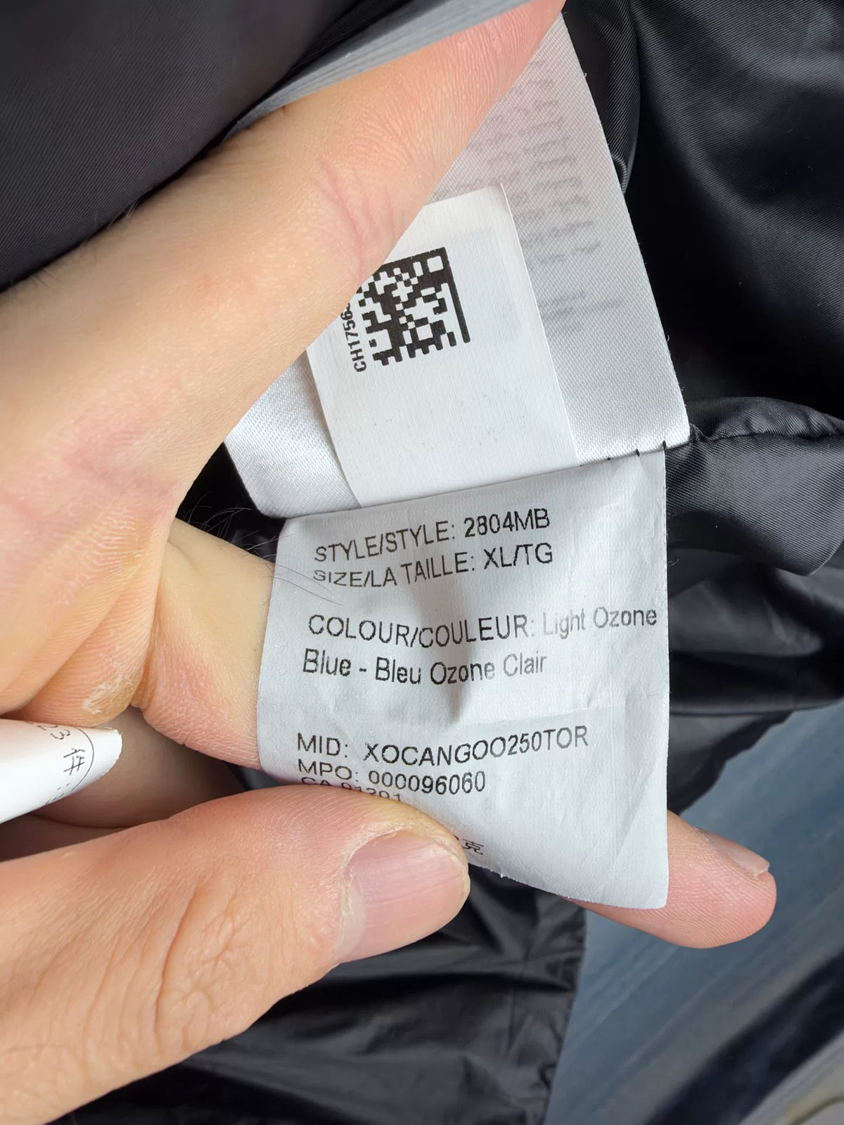 Canada Goose SS25 Grey Blue Logo Down Vest