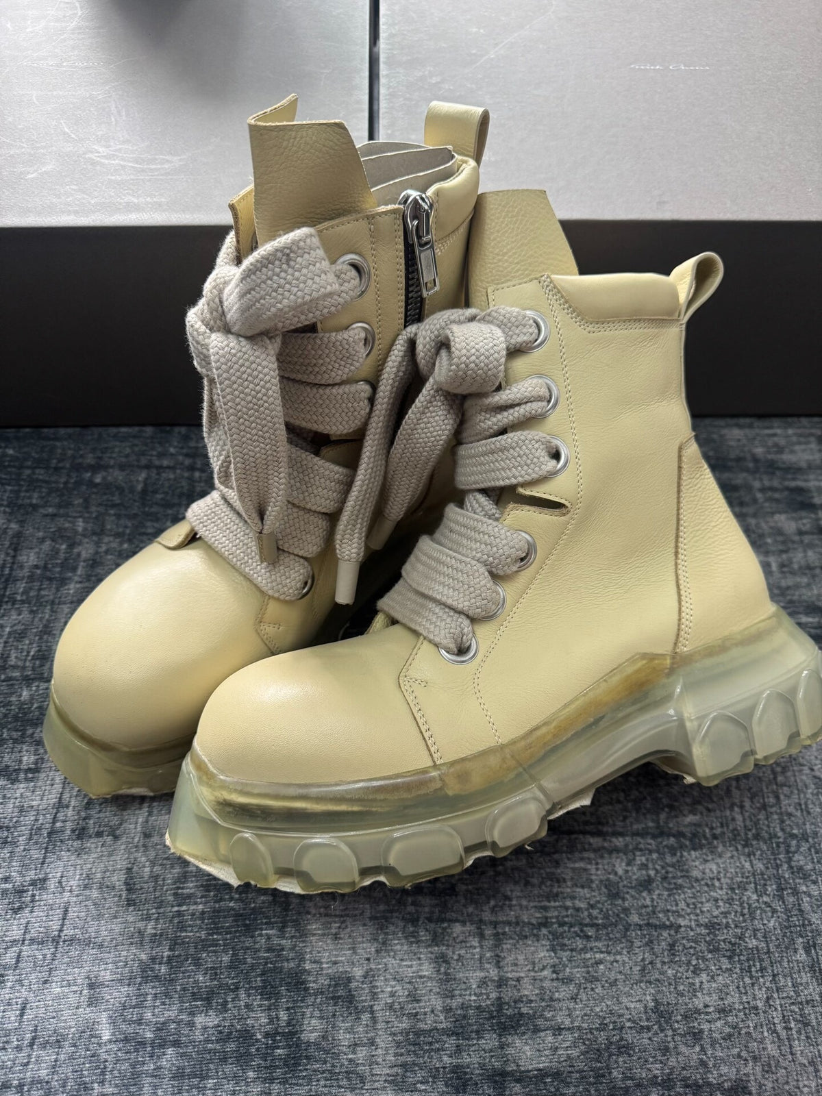 Rick Owens Thick-Lace Boots