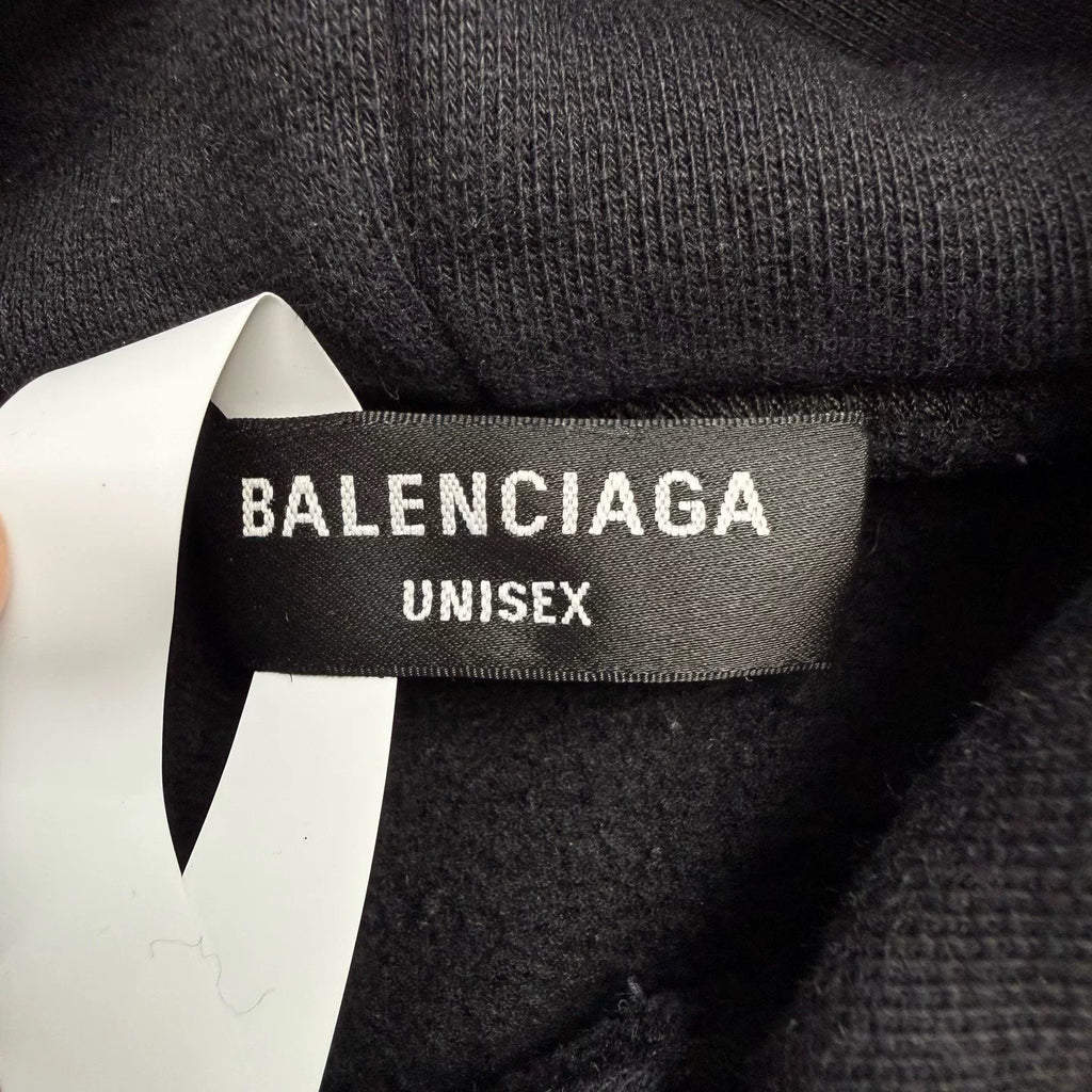 Balenciaga Jelly-Print Letter-Print Hoodie Long-Sleeve Sweatshirt