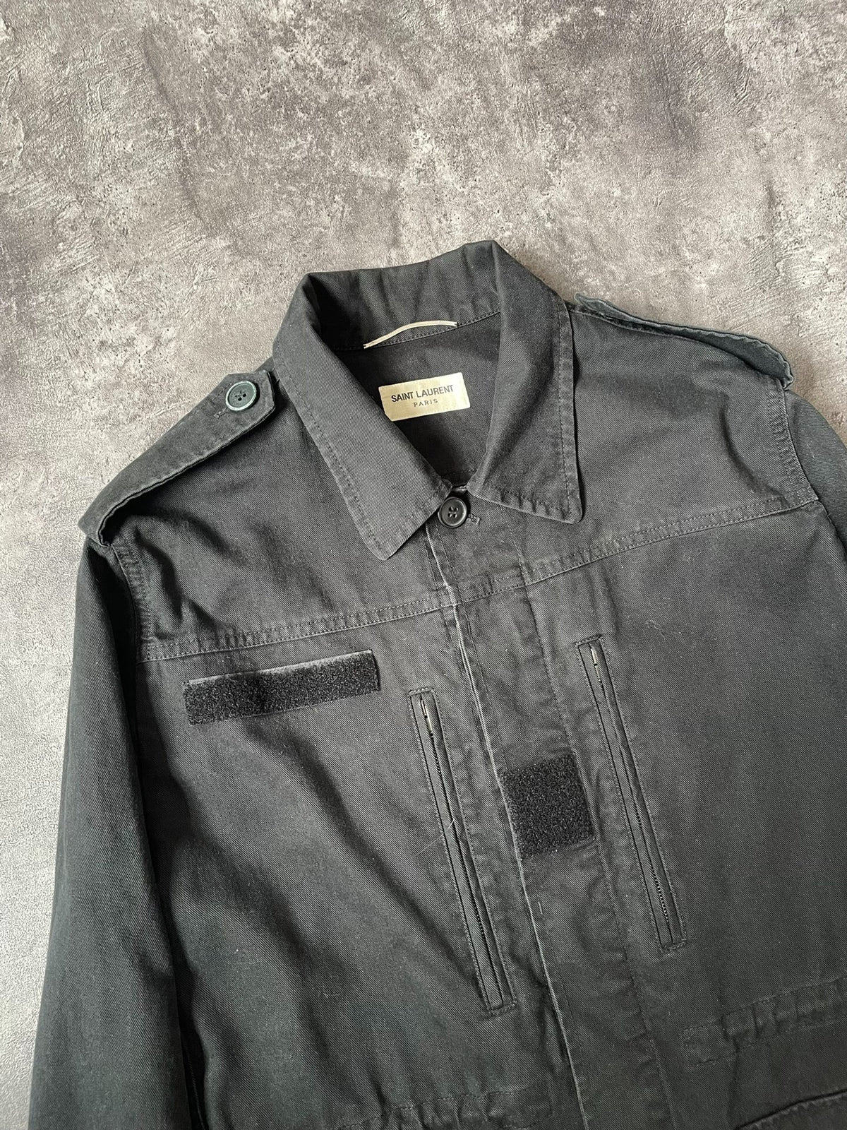 Saint Laurent FW17 Palm Tree M65 Black Jacket