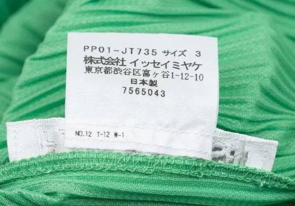 Issey Miyake Vintage Green Pleated Dress