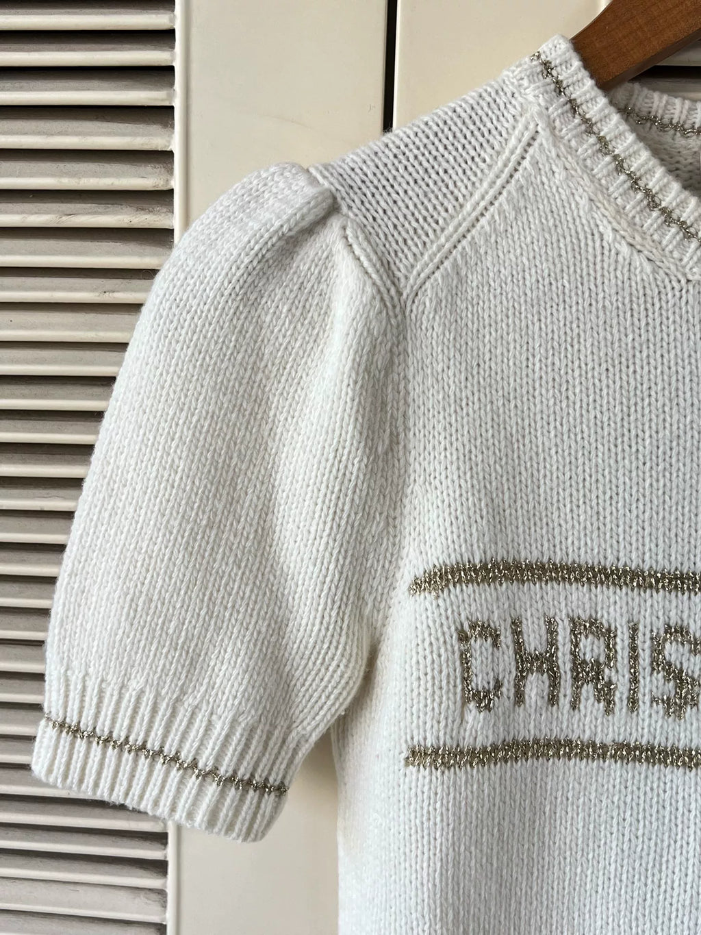 Dior logo+ Off-White Top