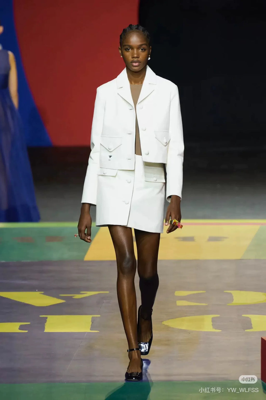 Dior Off-White Honeybee Embroidered Cowhide Jacket