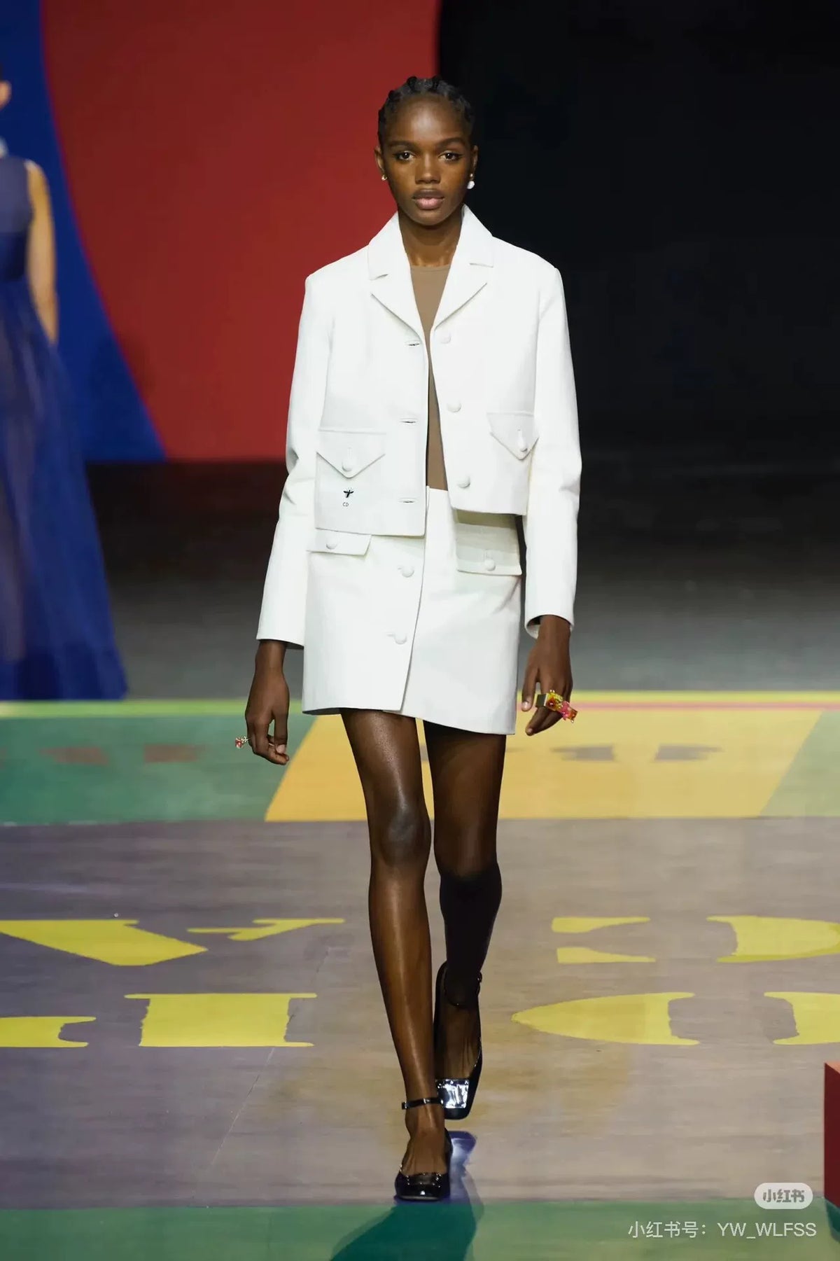 Dior Off-White Honeybee Embroidered Cowhide Jacket
