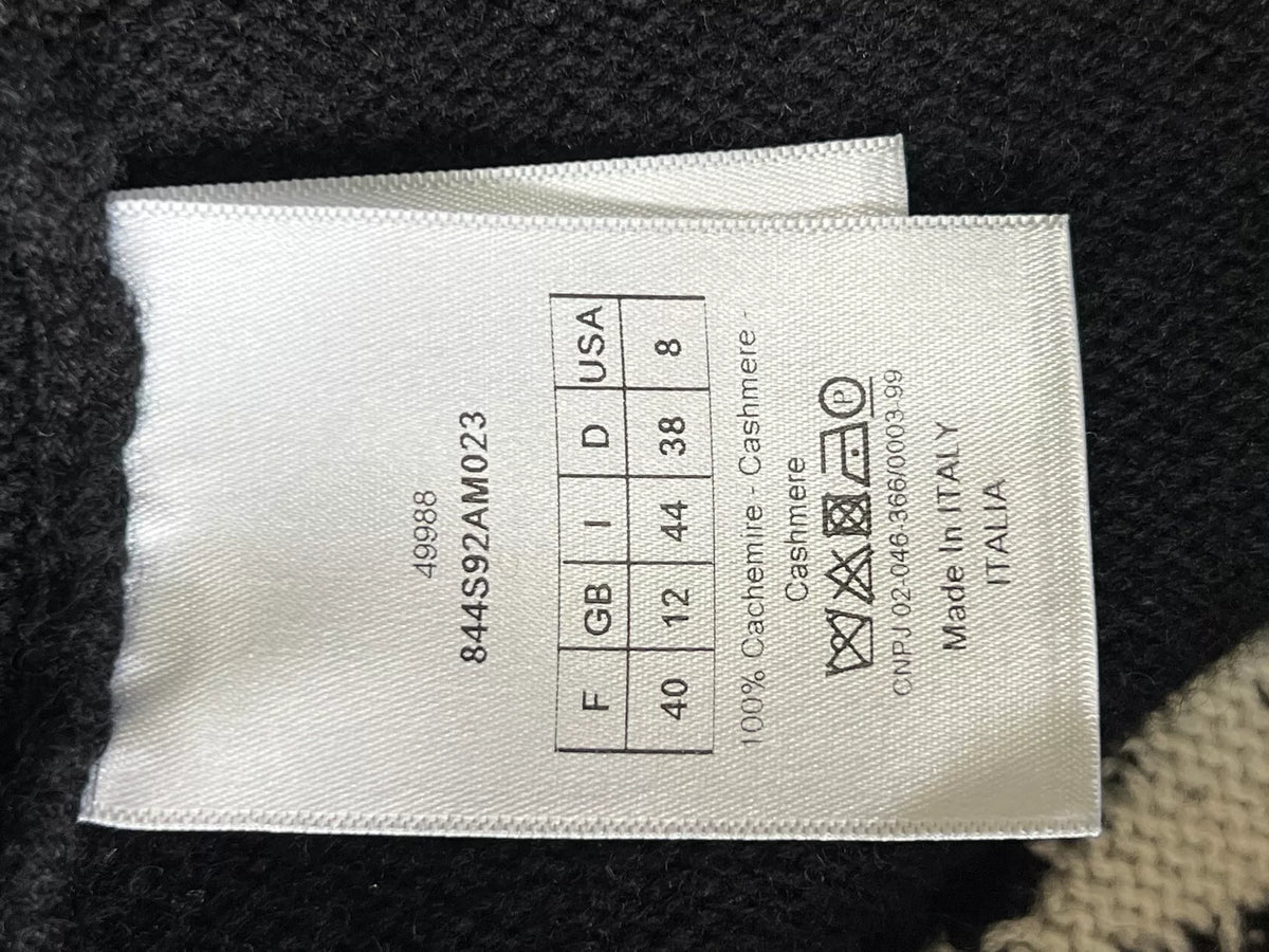 Dior J'ADIOR Figure-8 Hooded Cashmere Knit Sweater
