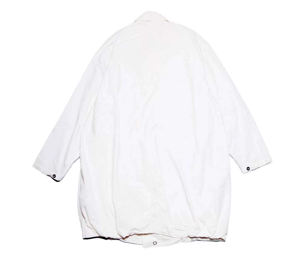 Visvim 21AW Four Winds White Cotton Drawstring Trench Coat