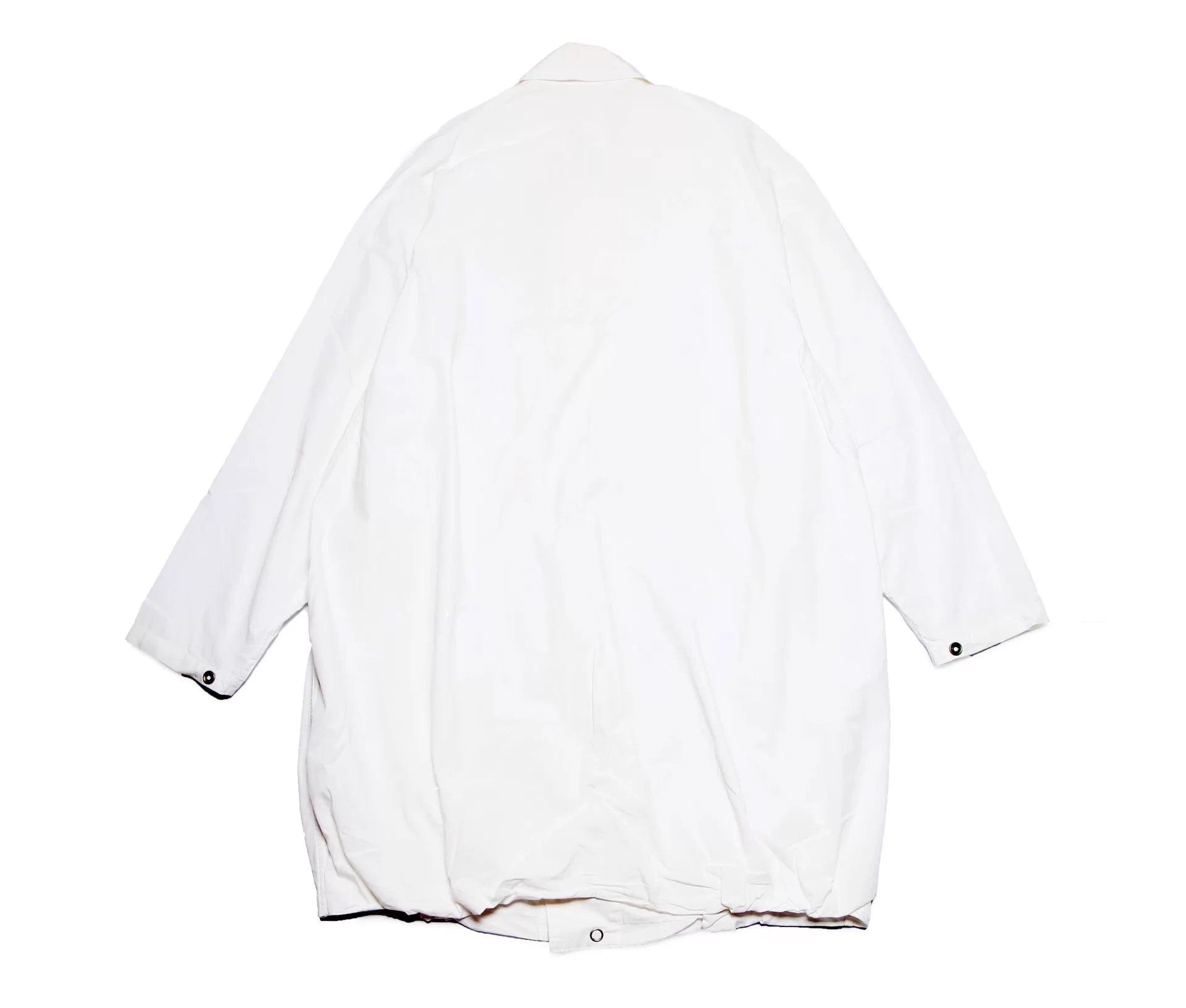 Visvim 21AW Four Winds White Cotton Drawstring Trench Coat