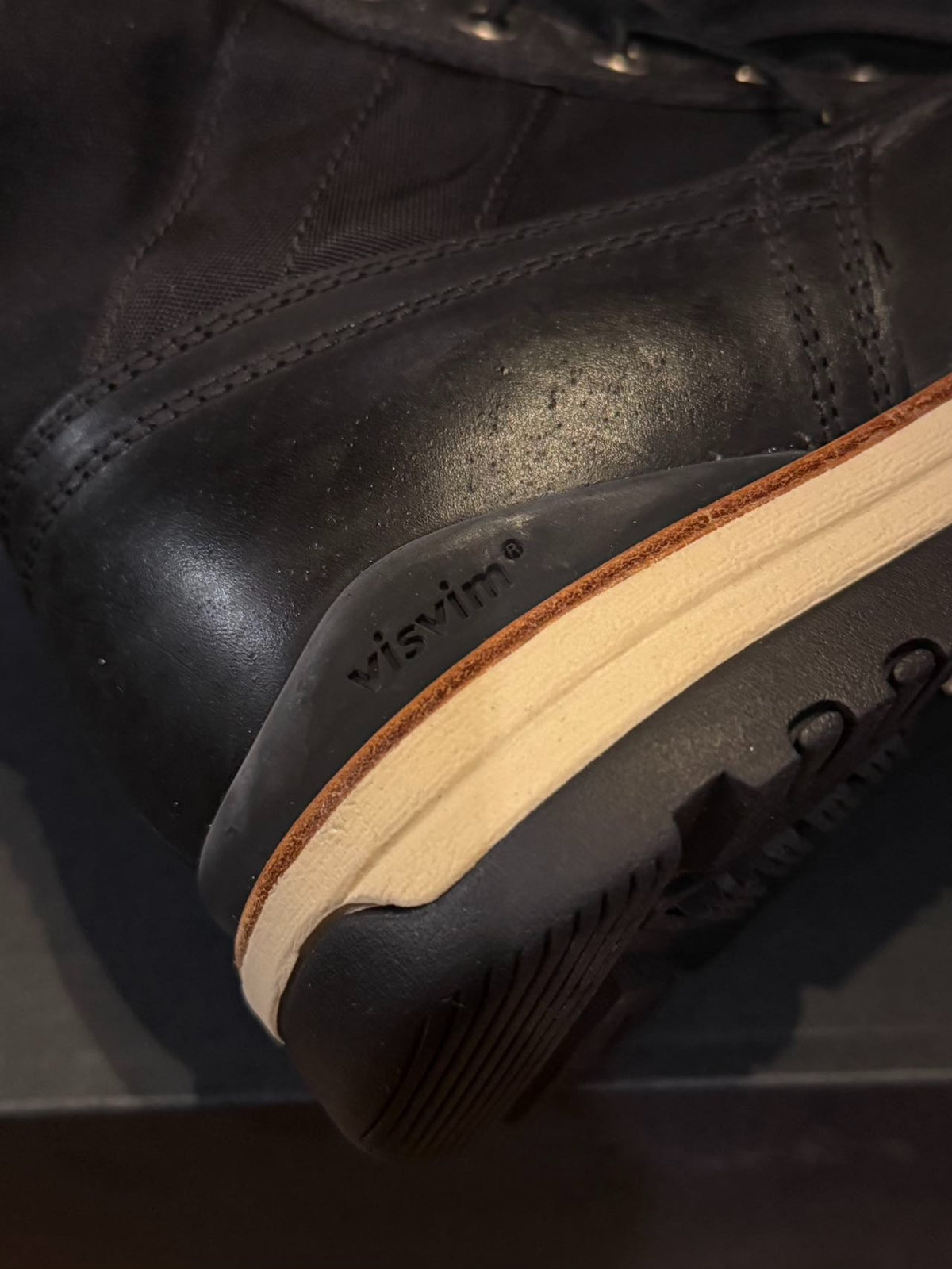 mastermind Japan × VISVIM SS12 Black Identity Hole 73 Cowhide Cotton Boots