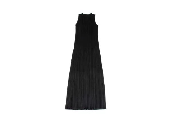 Issey Miyake Vintage Black Pleated Dress