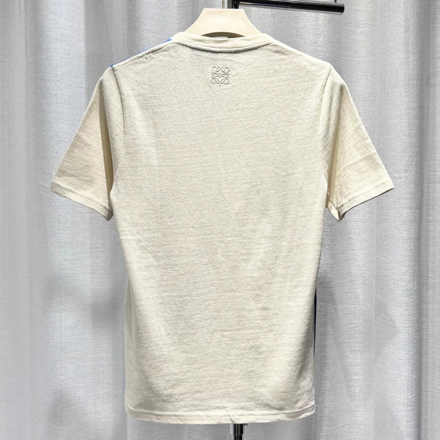 Loewe Knit Surf Ocean Print Cotton Color-Blocked Short Sleeve T-Shirt