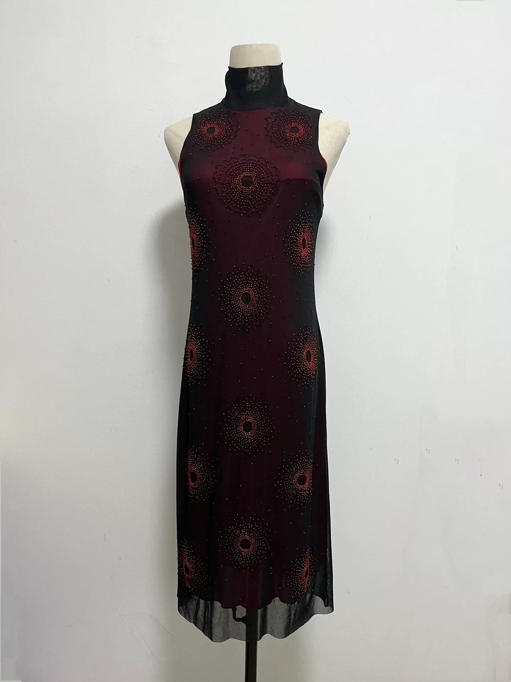 Vivienne Tam Beaded Tulle Dress