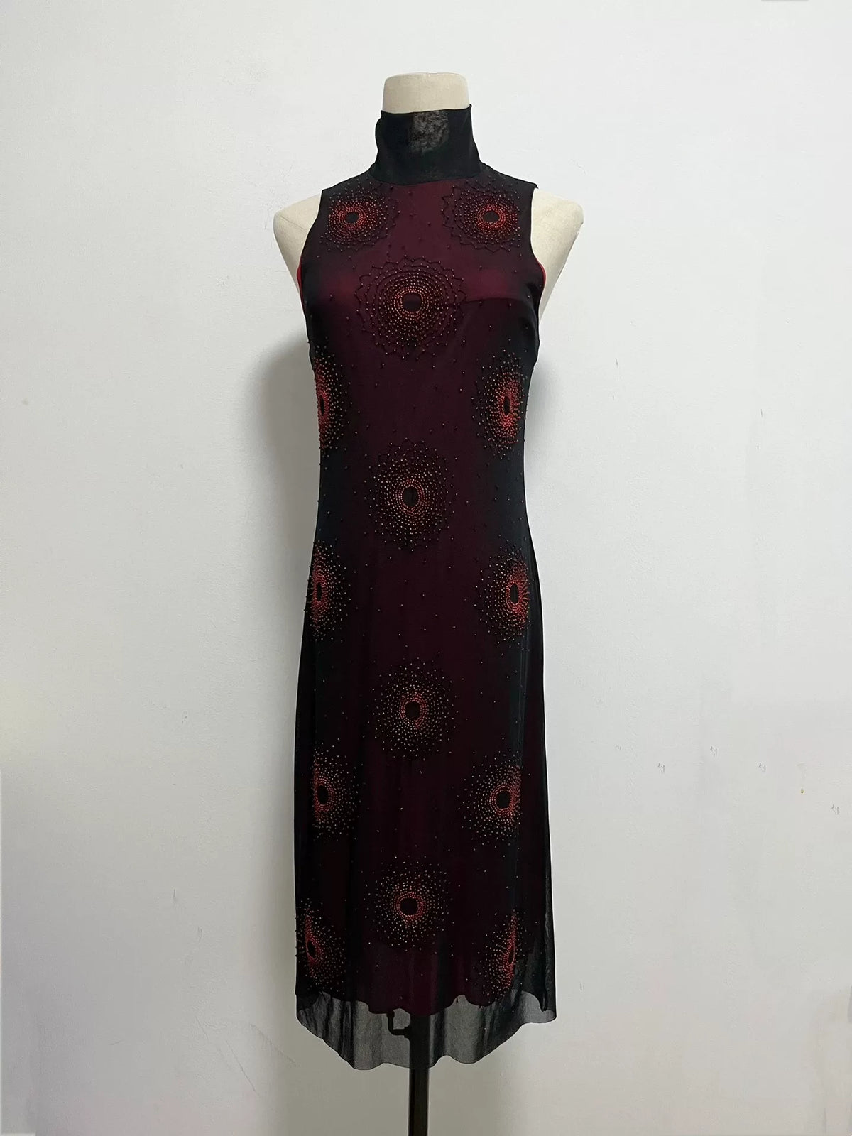 Vivienne Tam Beaded Tulle Dress