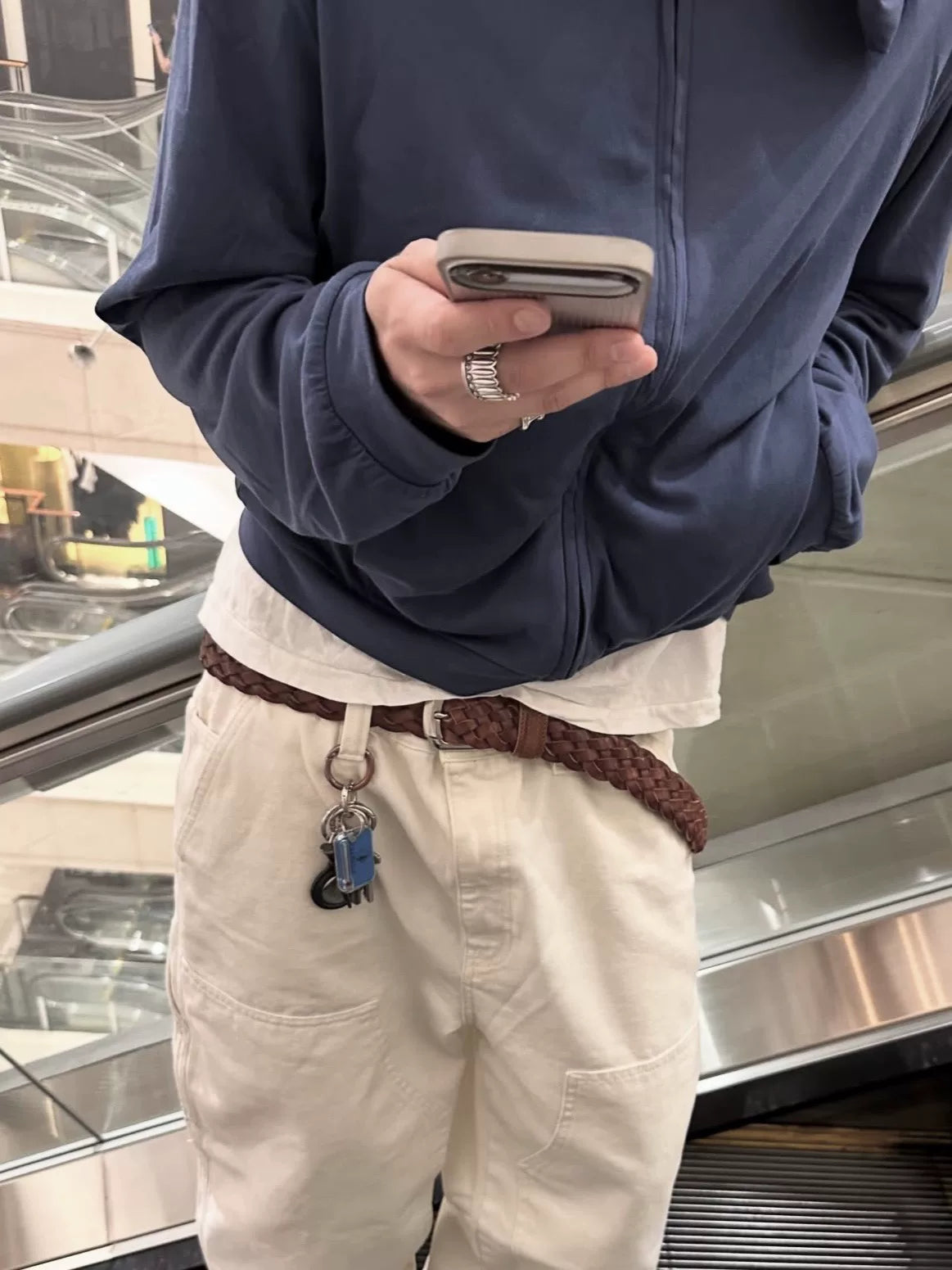 Prada Woven Brown Belt