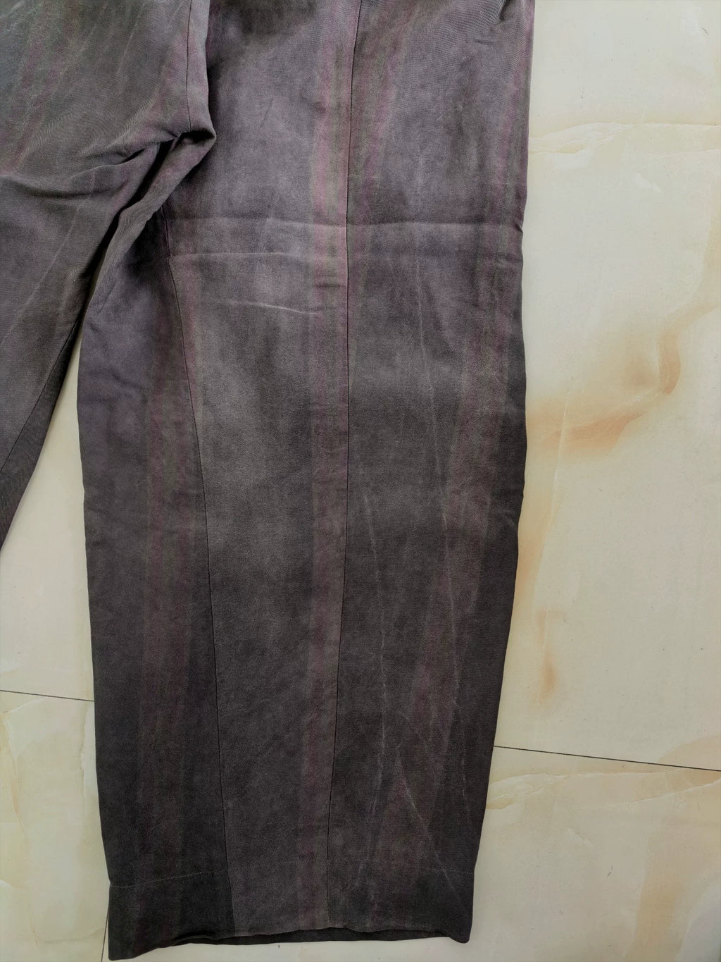Ziggy Chen 25ss Cold-Dyed Patterned Washed Wide-Leg Trousers