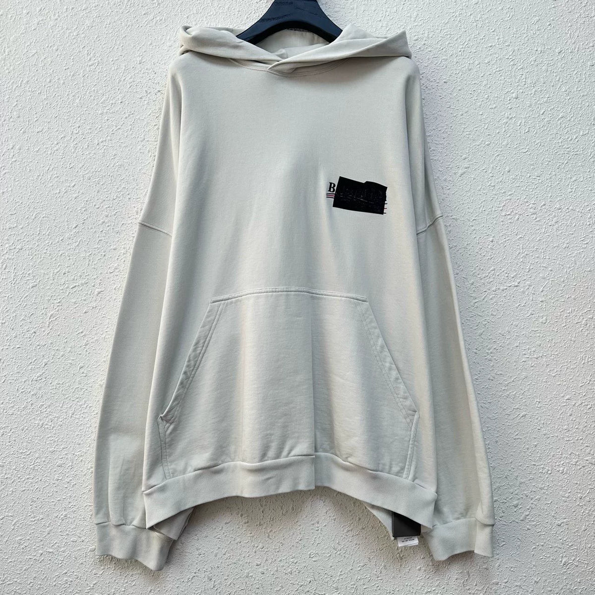 Balenciaga White Wave Coca‑Cola Hooded Sweater