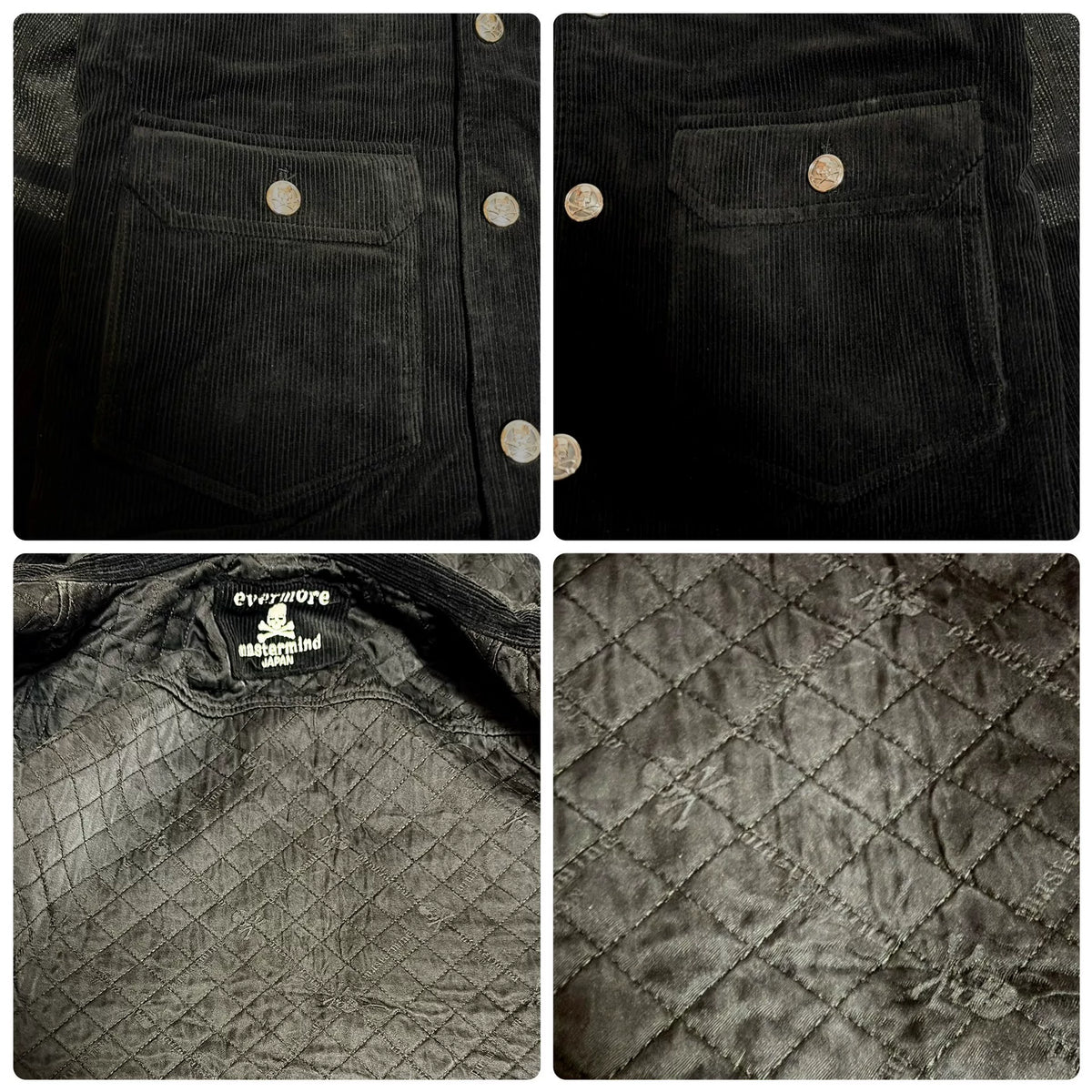 mastermind Japan AW10 Silver Corduroy Jacket