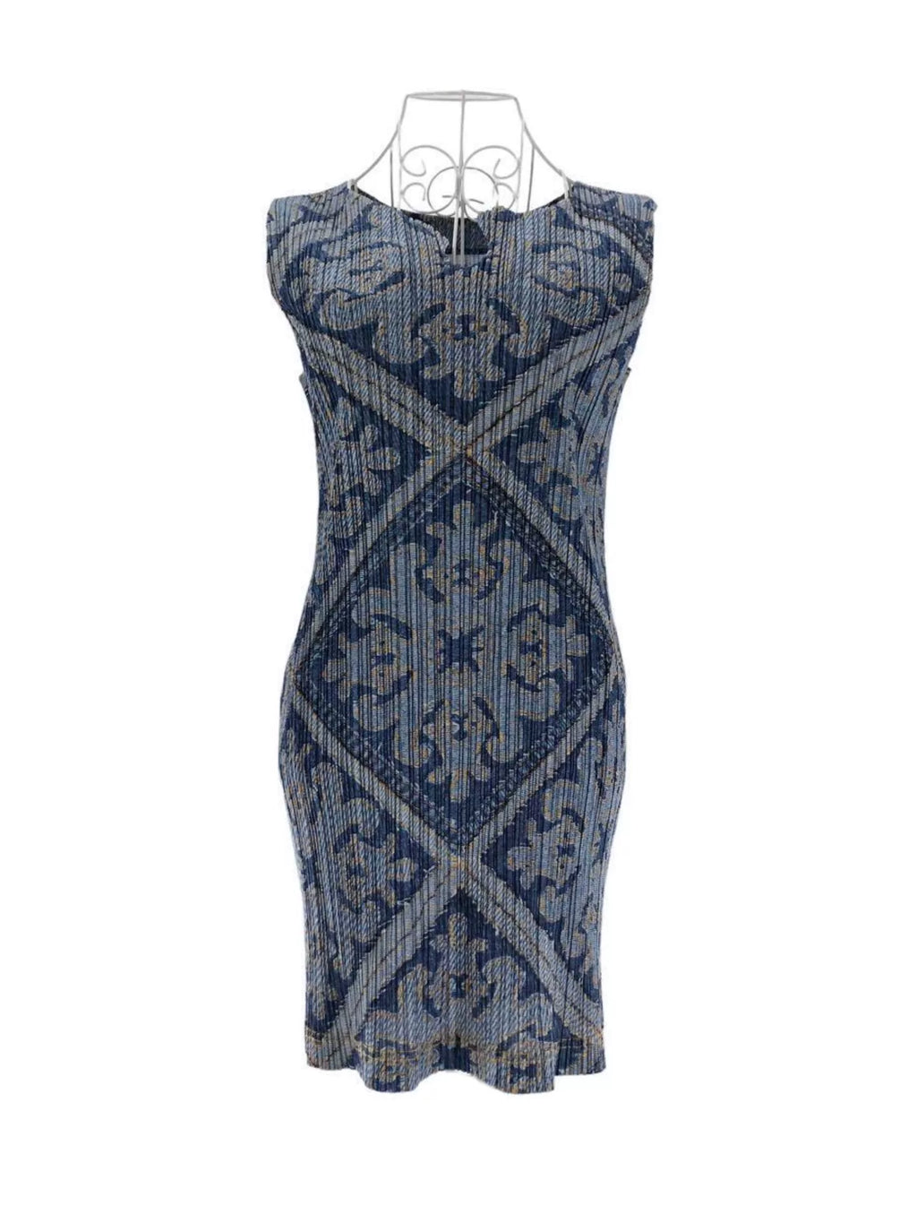 Issey Miyake PP Vintage Totem Pleated Dress