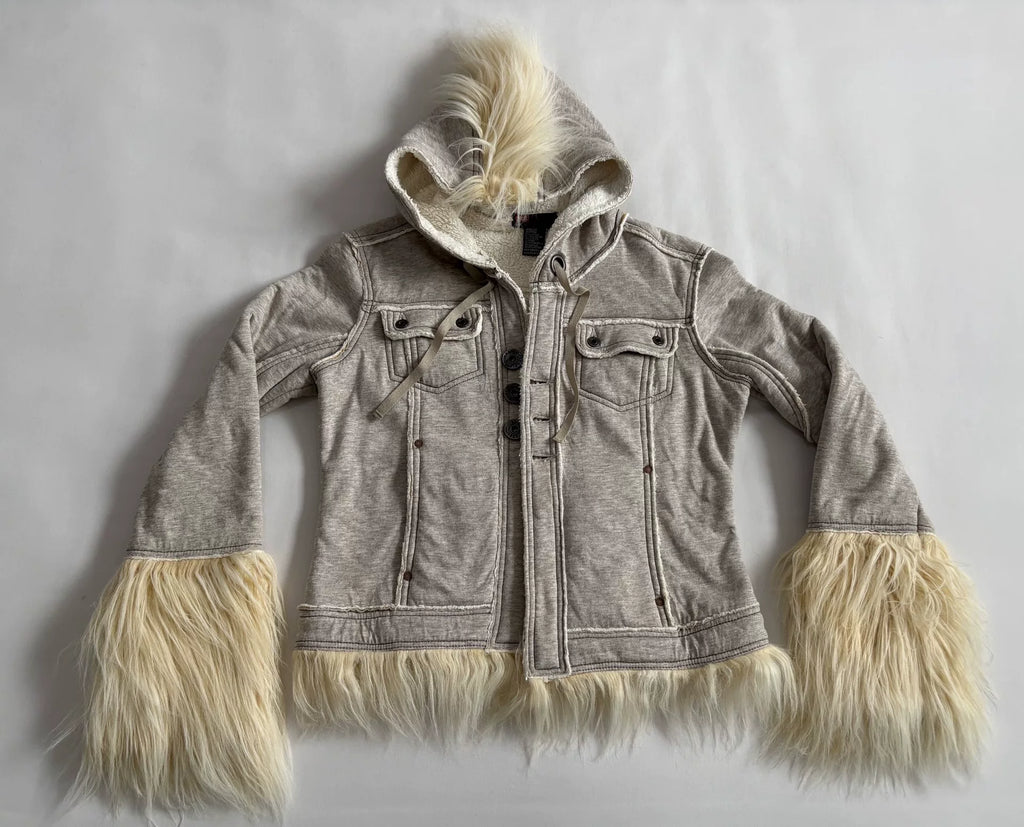 Diesel Vintage Mohawk Fur-Trimmed Jacket