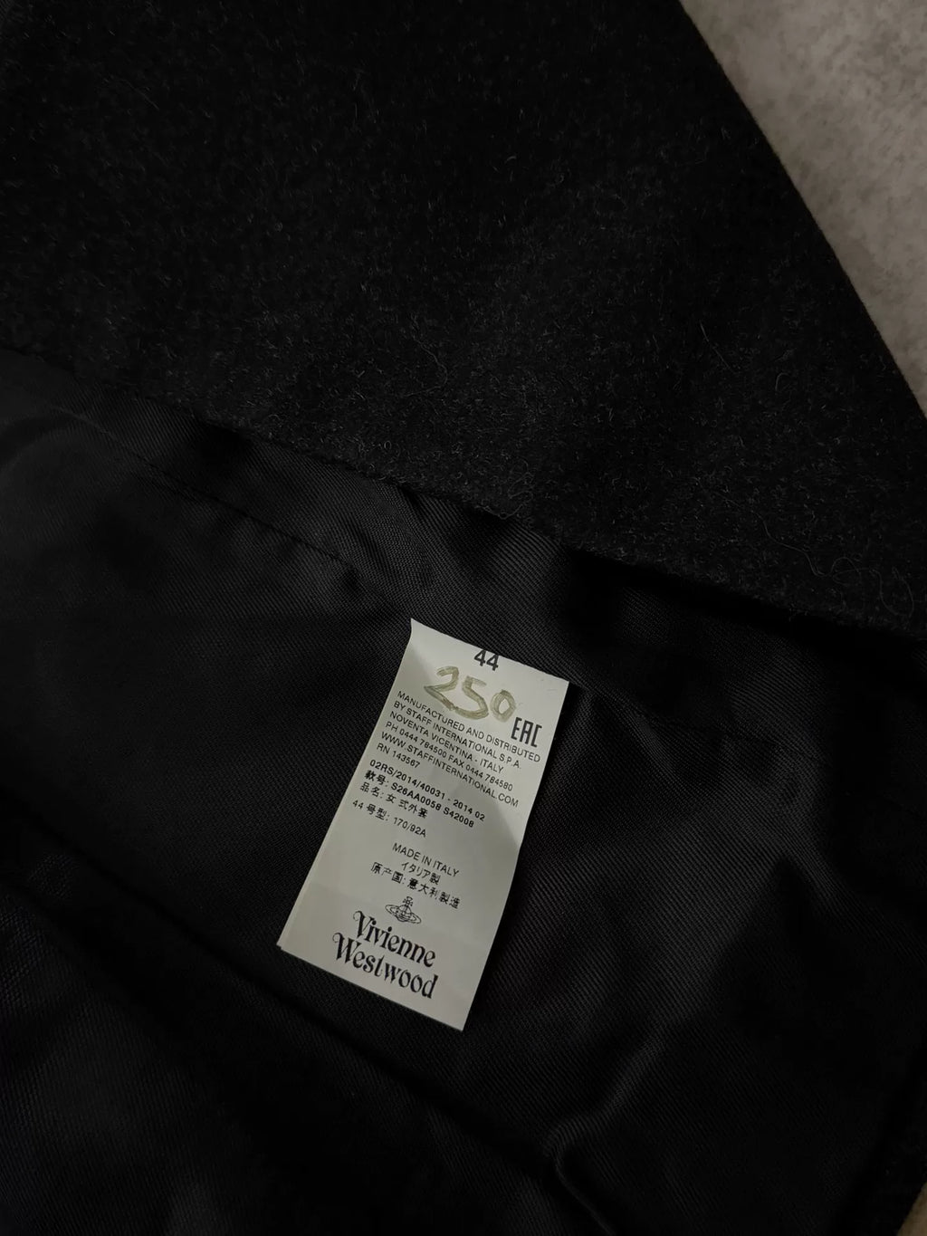 Vivienne Westwood Red Label line Black Coat