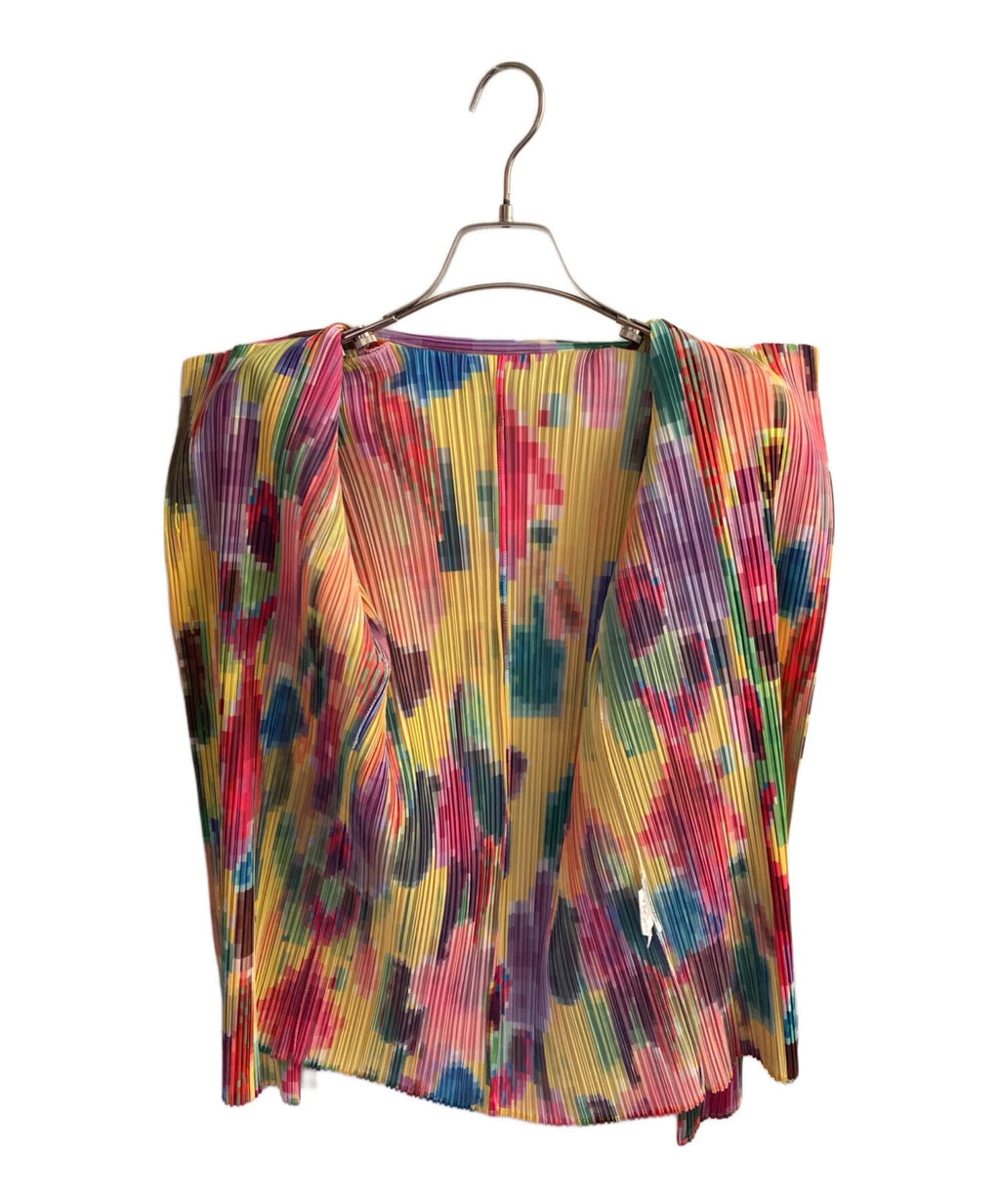 Issey Miyake Colorful Mosaic Pleated Shirt