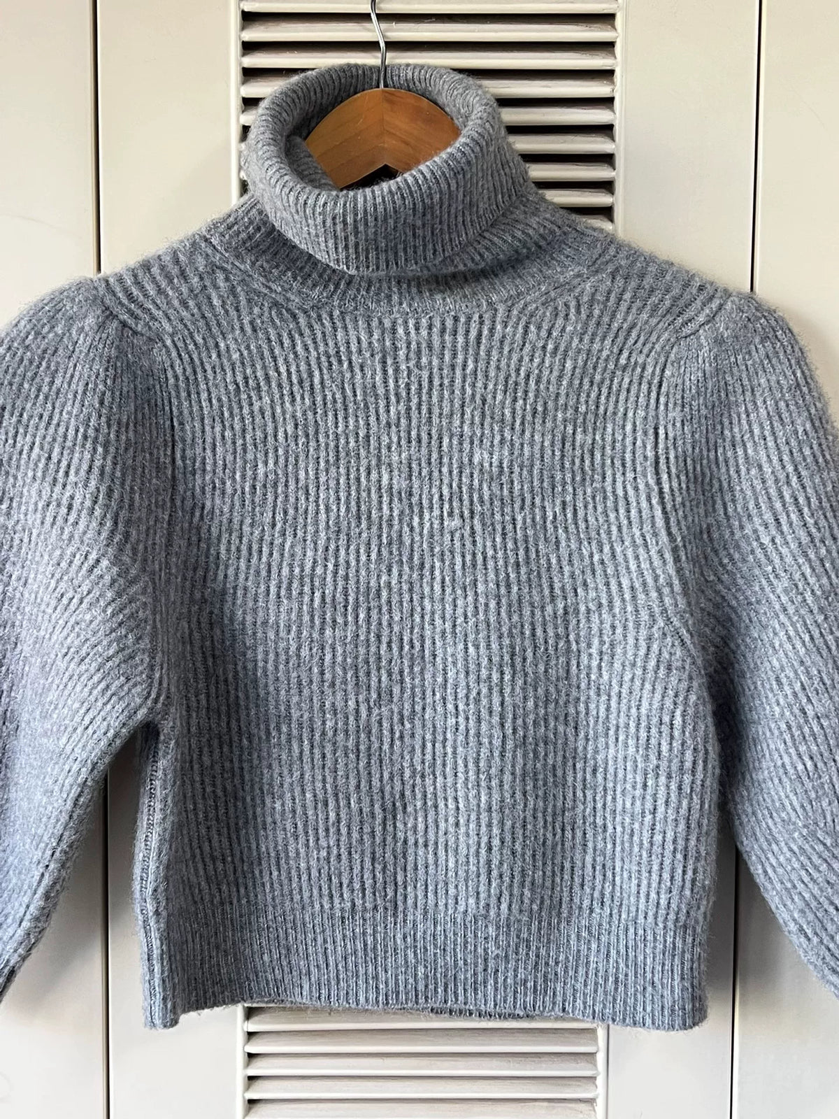 Celine Cashmere Turtleneck Gray Sweater