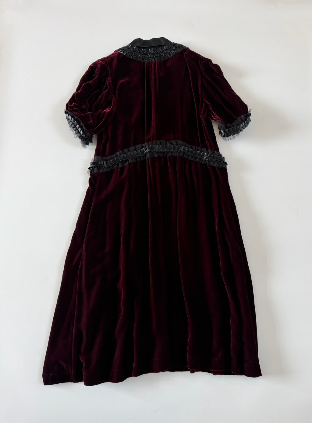 Comme Des Garcons Rei Kawakubo 2006 mainline Mask season velvet dress
