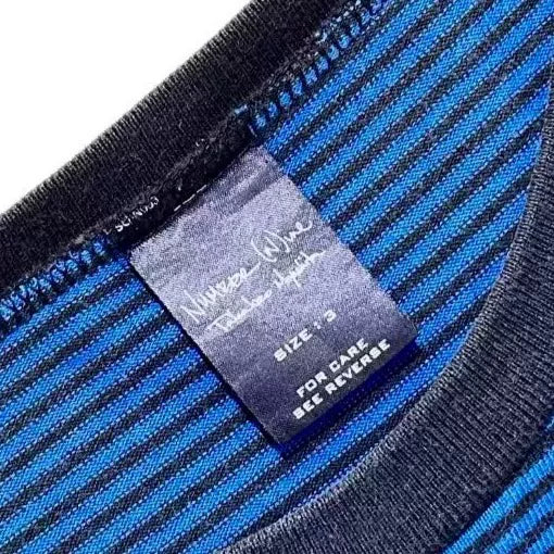 Number (N)ine 03aw Striped Cobain Short-Sleeve Shirt