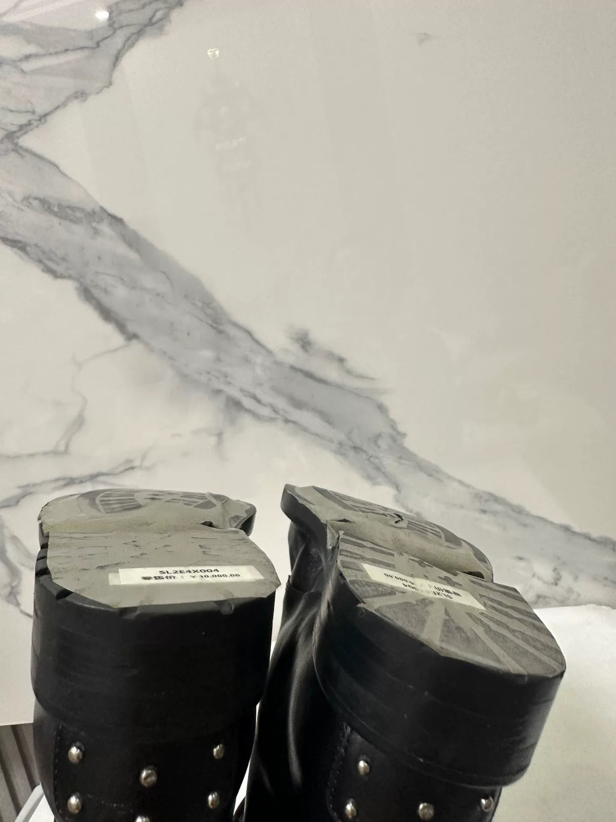 Saint Laurent Black Combat Boots