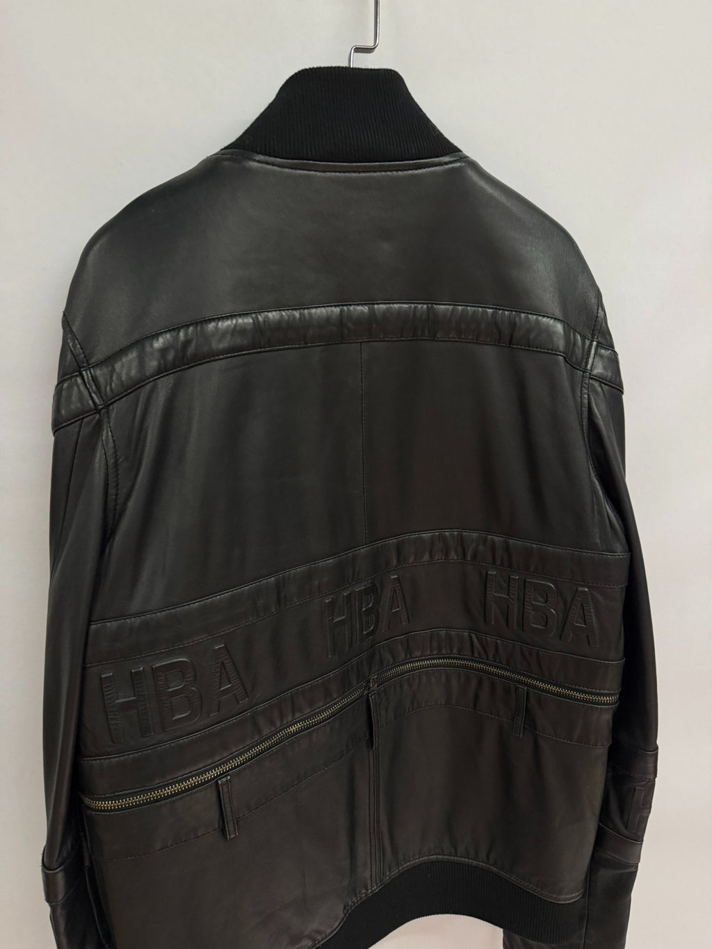 Hood By Air HBA SS15 Shayne Oliver Embossed 69 Print Leather Jacket