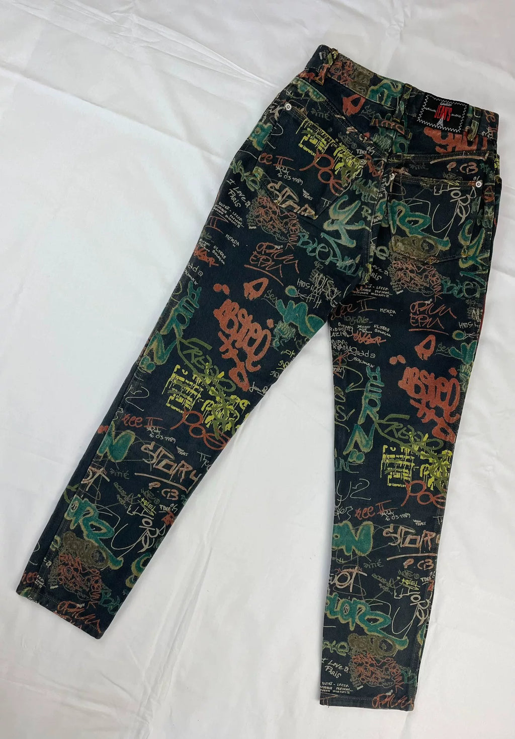 1994 Spring/Summer Jean Paul Gaultier Graffiti Print Jeans