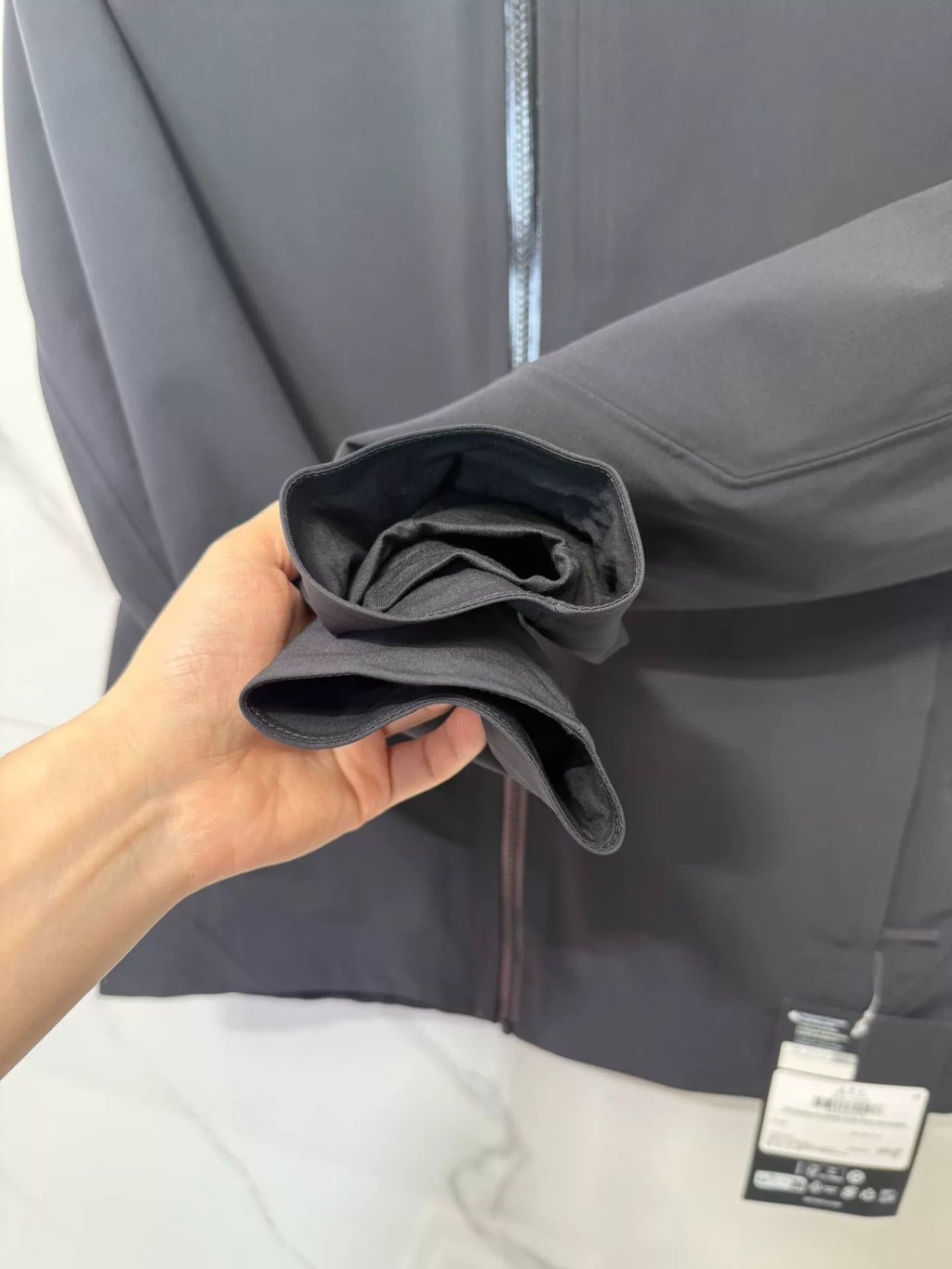 Arc'teryx Black Hooded Zip-Up Jacket