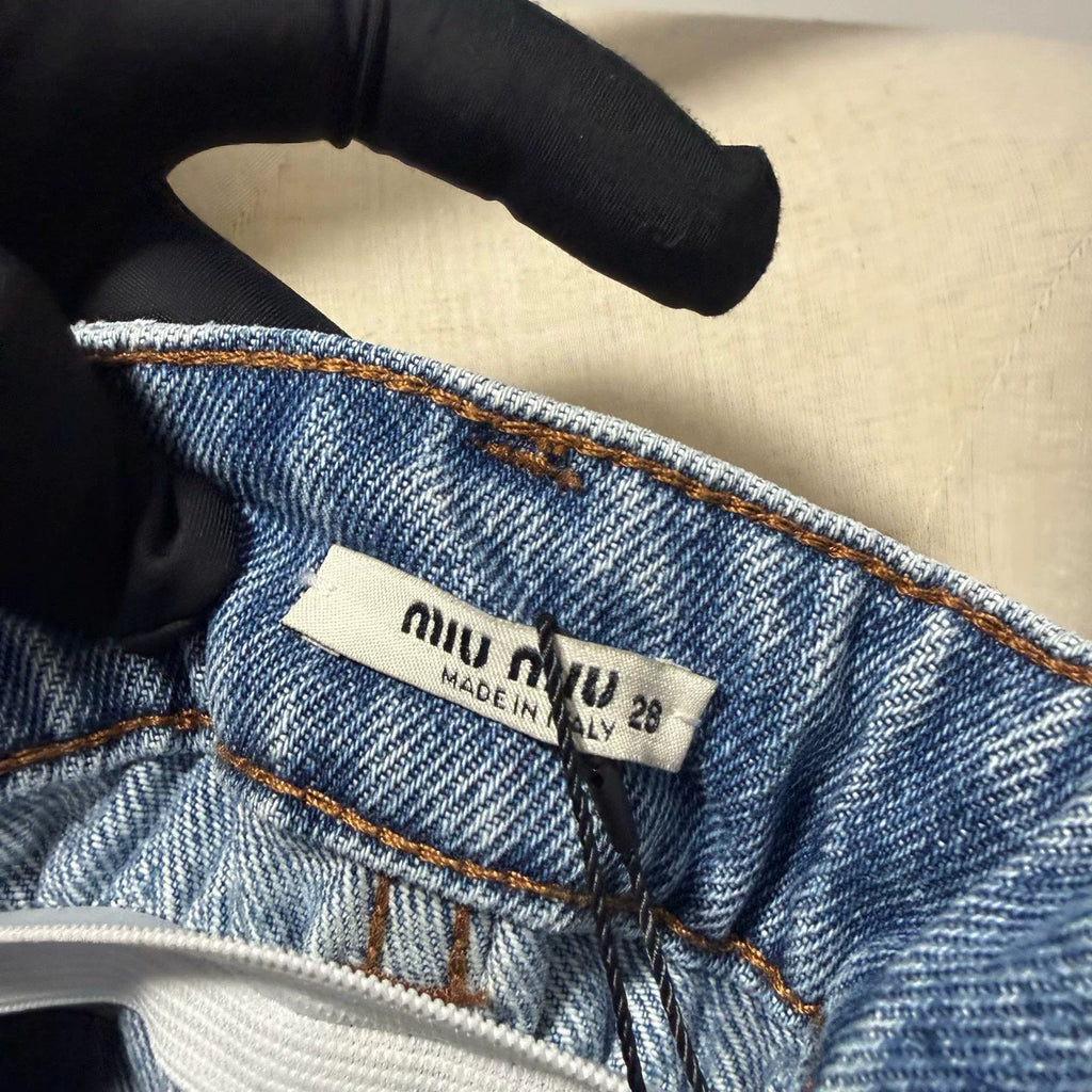 Miu Miu All-Over Print Shorts