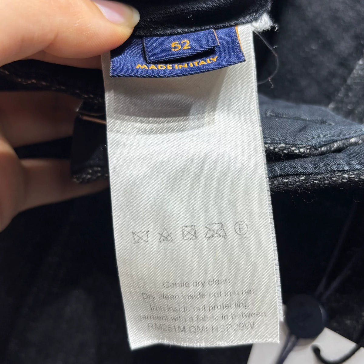 Louis Vuitton Black SKI Letter Pearl Logo Wool Silk Cashmere Trousers