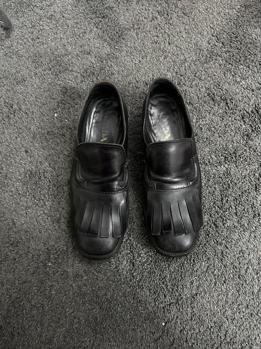 Prada Fringe Loafers Shoes